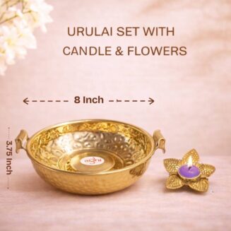 Urulai Set with Candle & Flowers